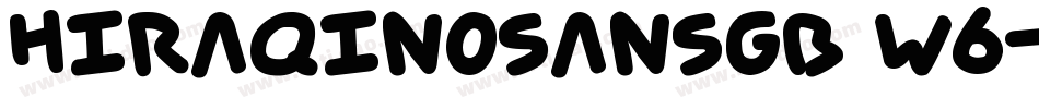 hiraqinoSansGB W6字体转换